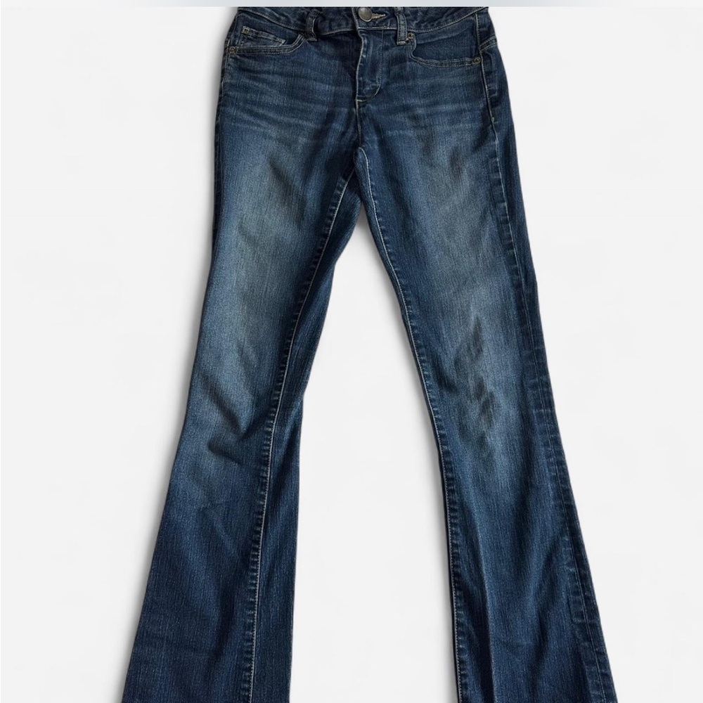 Stylish Dark Blue Flare Women's Jeans